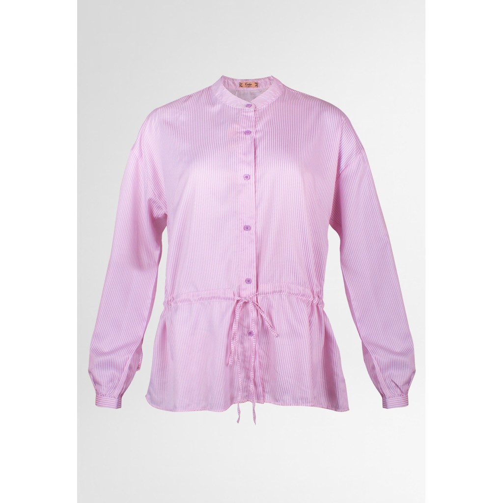 Emba Ladies - Marion Blouse Wanita Lengan Warna Pink