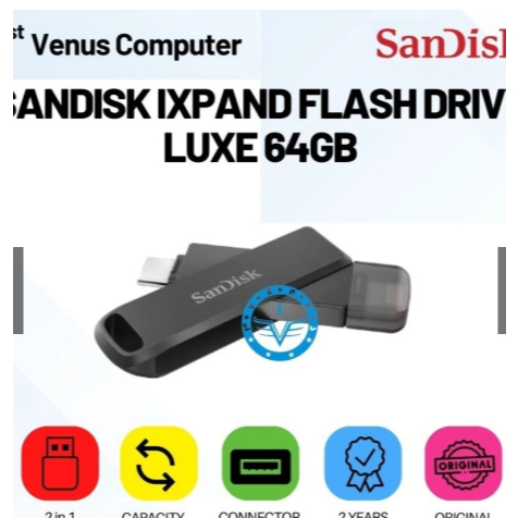 FLASHDISK SANDISKK IXPAND FLASH DRIVE LUXE 64GB/FLASH06-SAN