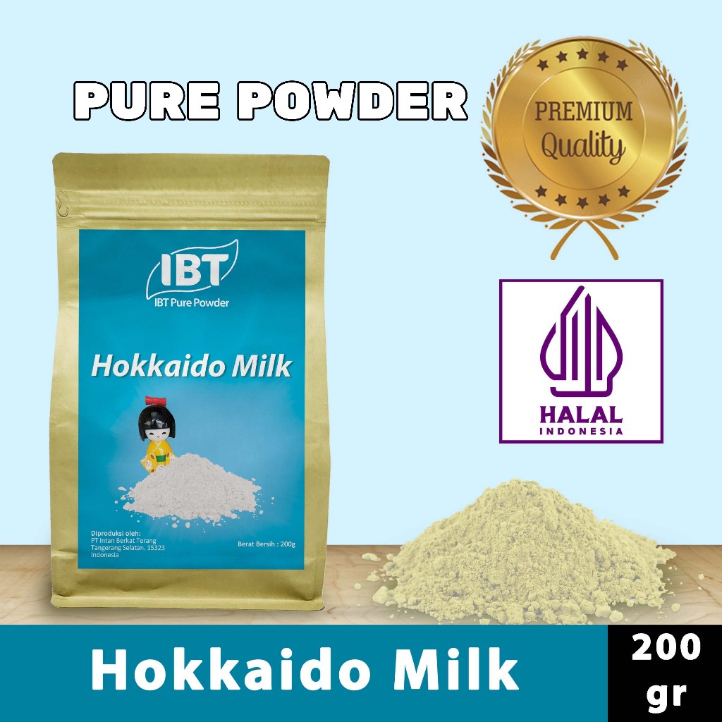 

Pure Hokkaido Milk Powder Essence Murni Bubuk Import Makanan Kue 200 gr