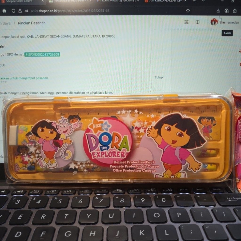 

PENCIL CASE SET CHARACTER PERLENGKAPAN SEKOLAH ANAK set 6 IN 1