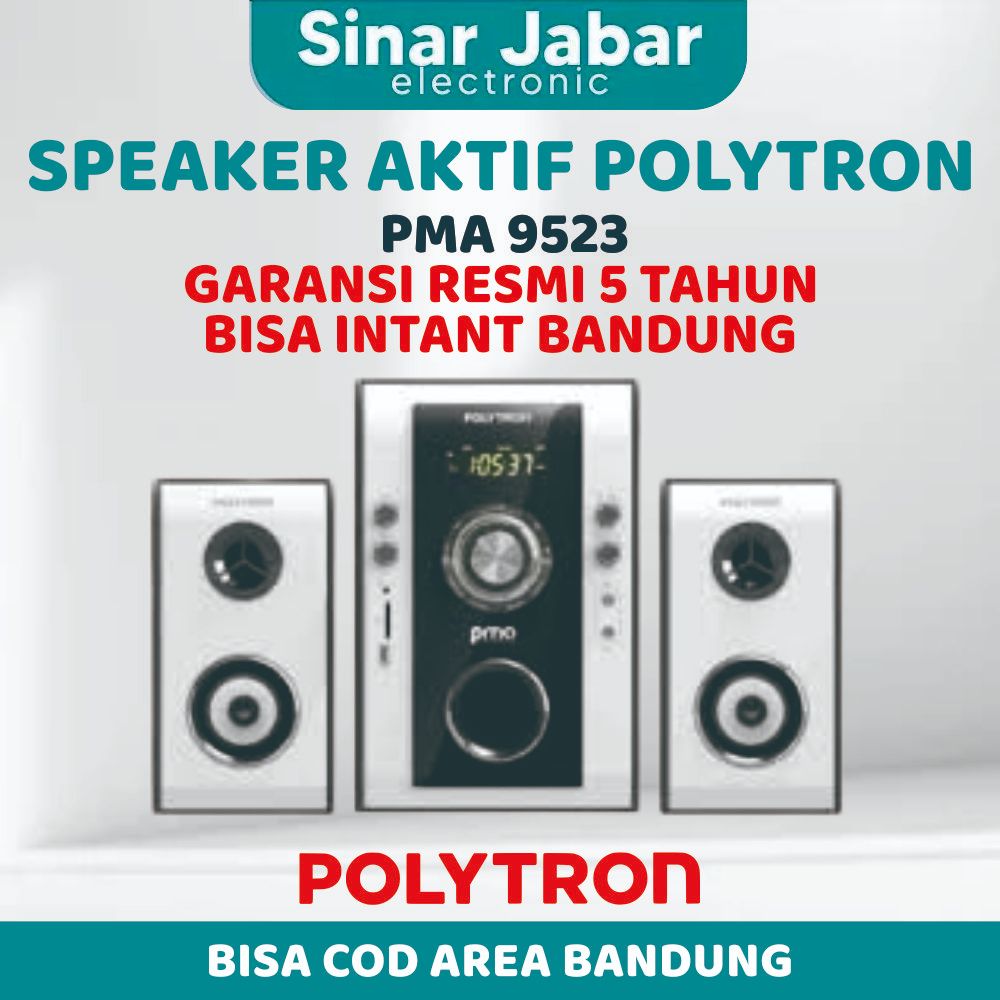 SPEAKER AKTIF POLYTRON PMA 9523 PMA9523 PMA-9523-B BLUETOOTH