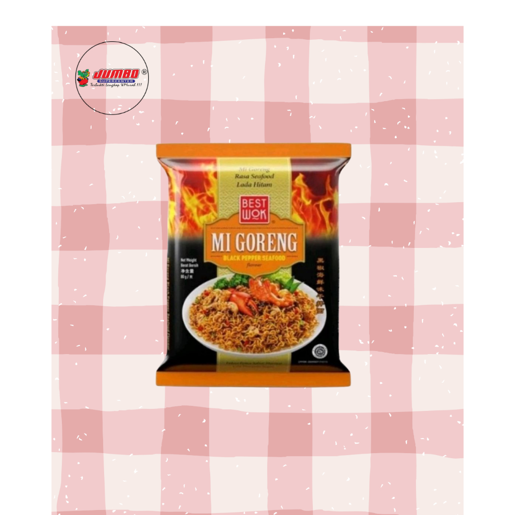 

Best Wok Mie Goreng Blackpaper Seafood 80g - Mie Instant
