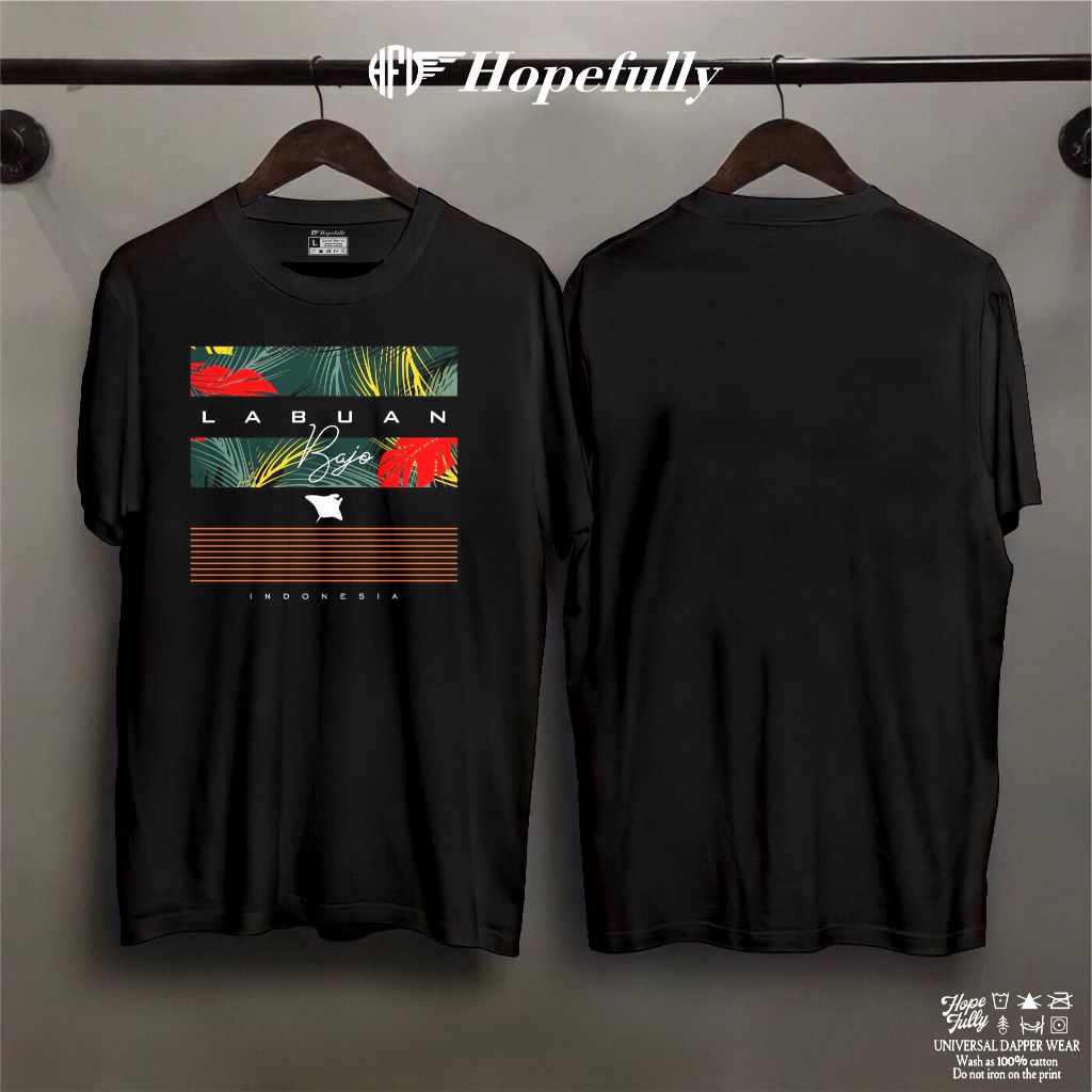 Tshirt Kaos Labuan Bajo indonesia premium quality bahan 100% Catton / Kaos souvenir labuan bajo indo