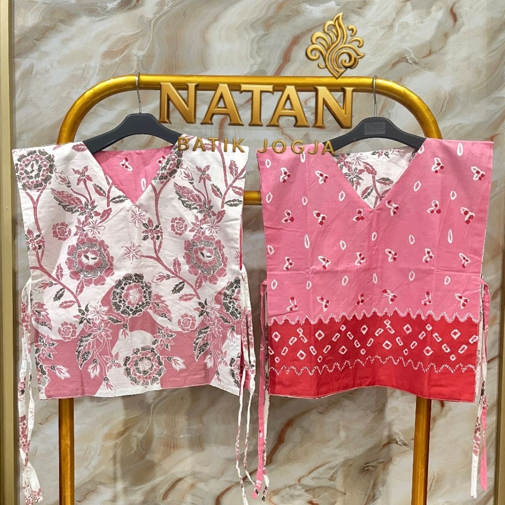 VNJ 12 | VERA Vest | Rompi / Outer Vest Batik Wanita Modern Etnik 2in1 Bolak Balik , Batik Jumputan,