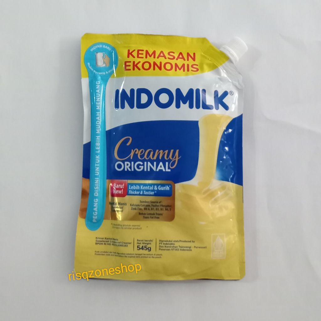 

Susu Kental Manis INDOMILK Creamy Original Kemasan Pouch Berat Bersih 545 gr
