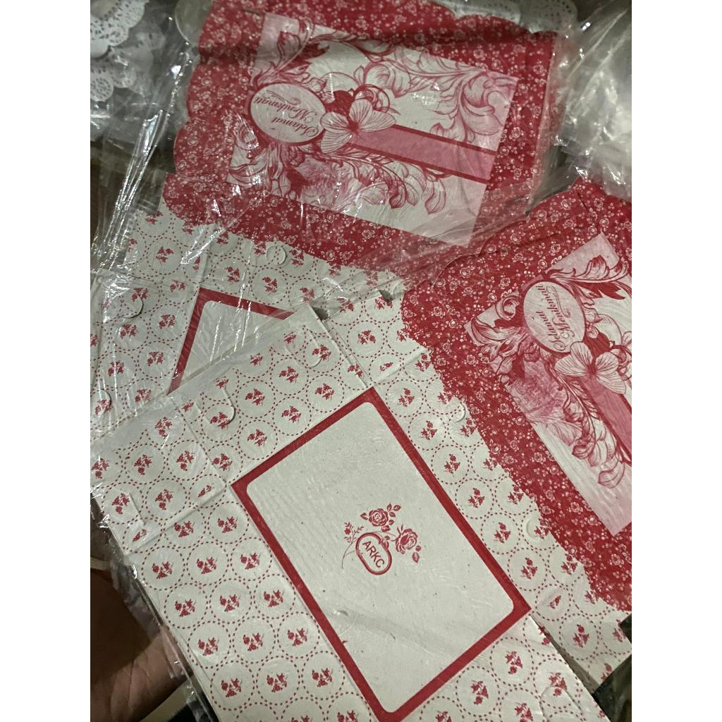 Dus Box Snack / Box Snack Motif / Dus kue ARBC ARKC