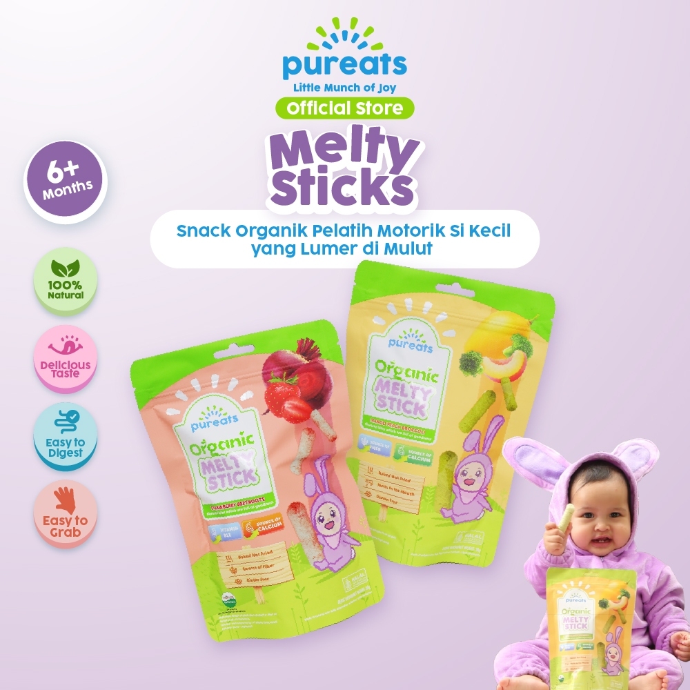 Pureats Melty Stick - Camilan Snack Anak Bayi 6 bulan
