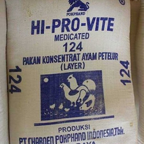 124 goni an kemasan @ 50 kg makanan ayam petelur / konsentrat ayam petelur