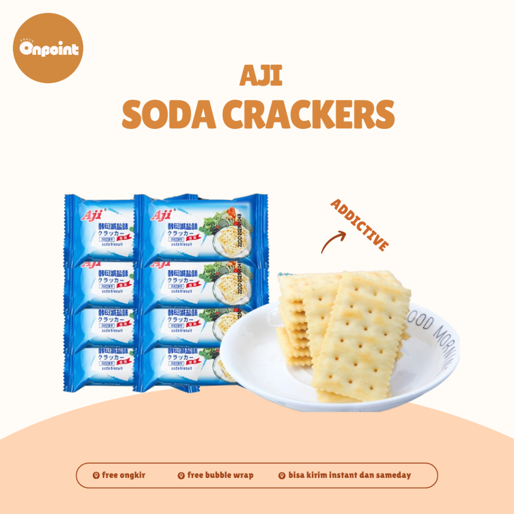 

Aji Soda Crackers | Biskuit Krekers Aji Plain