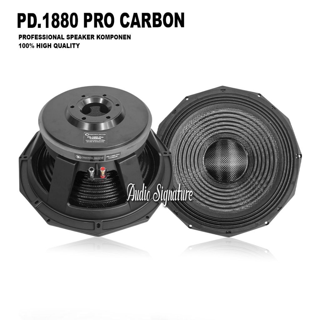 Komponen Speaker 18 Inch PD 1880 | PD.1880 | PD1880 CARBON BLACK Max 2000 Watt