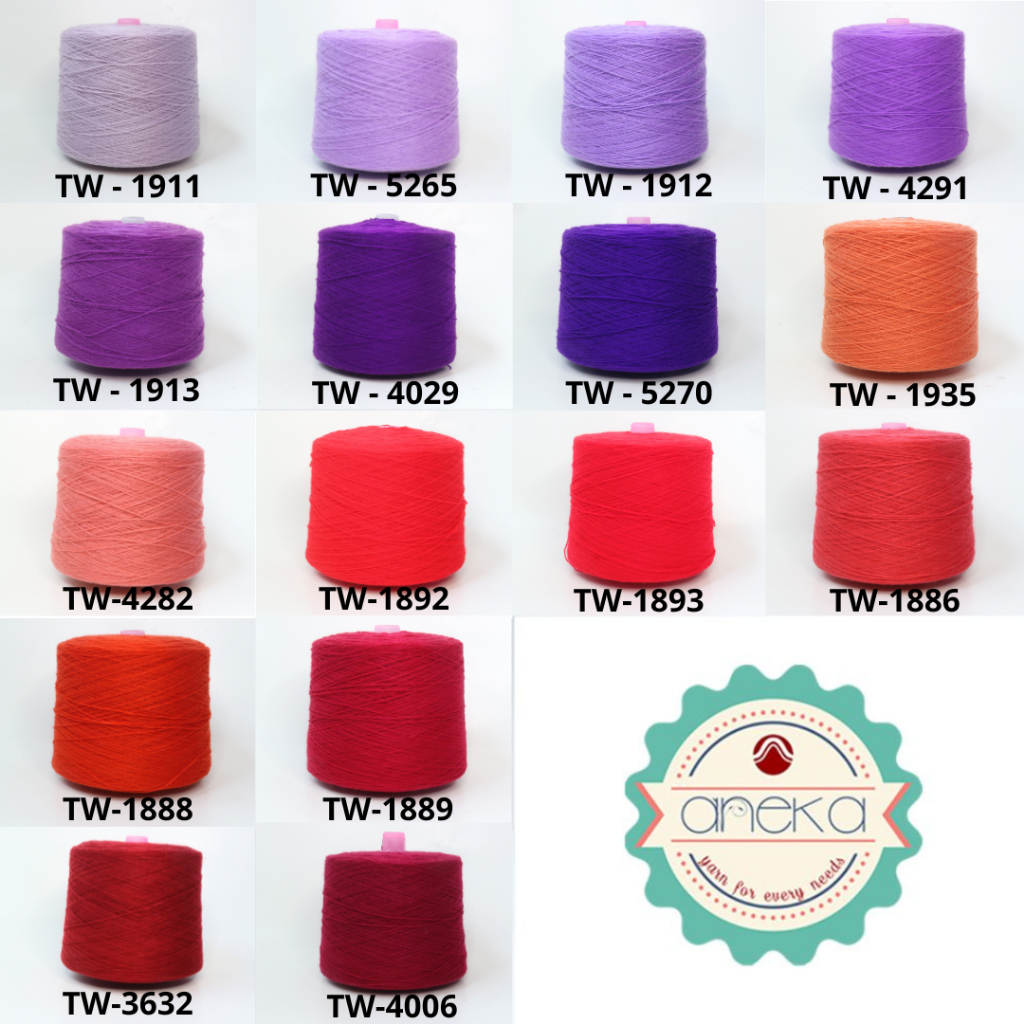 KATALOG - Benang Rajut Wool Aneka Cones / Wol / Siet Yarn / Tufting Rug / Karpet - Part 3
