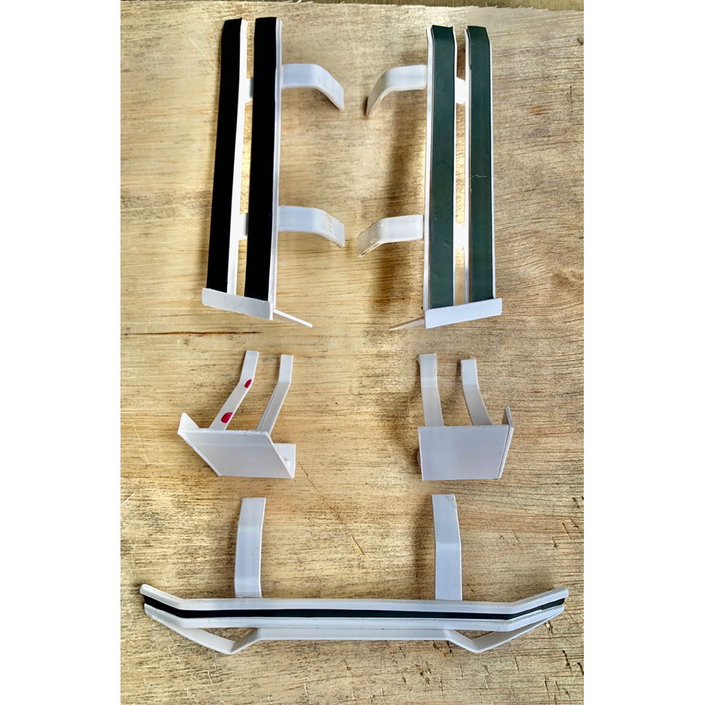 Bemper Herek Traga Pickup Miniatur / Pengaman Samping Herek Traga Miniatur, Paket Lengkap Siap Pasan