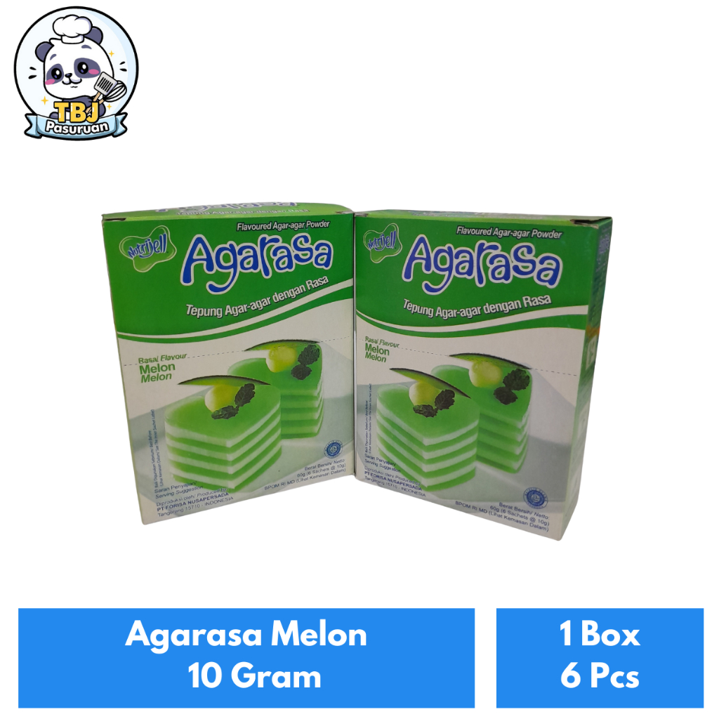 

Agarasa Melon 10 Gram Kemasan 1 Box Isi 6 Pcs