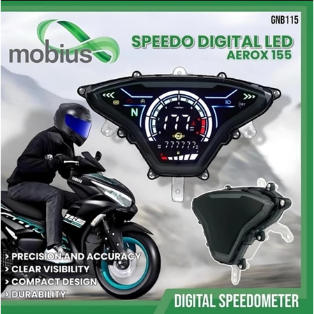 Speedo Digital AEROX 155 ABS Speedometer AEROX 155 Connected