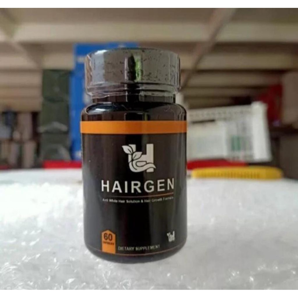 HAIRGEN obat penghitam rambut uban permanen alami original