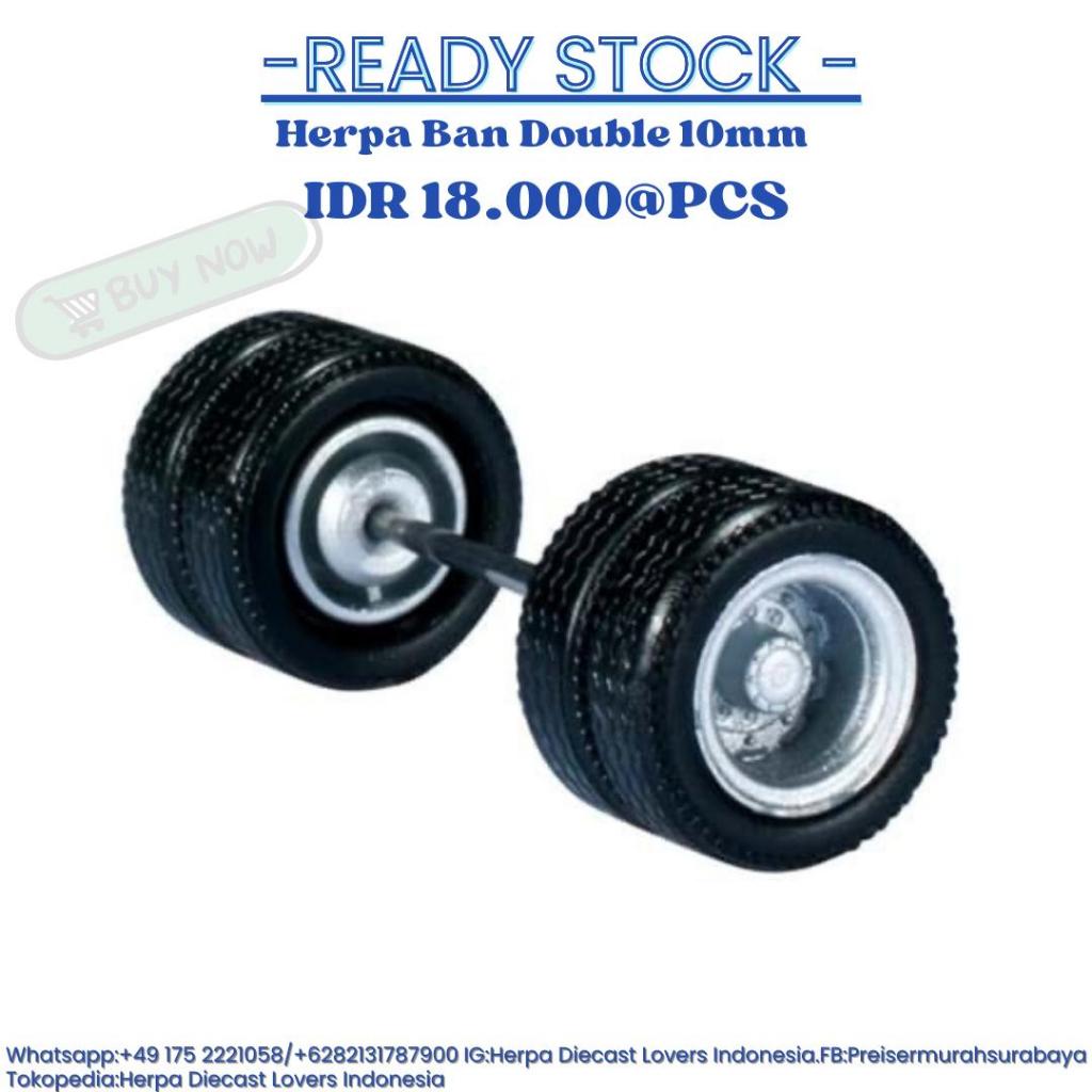 Herpa Ban Double 10mm, Silver 1:87 HO