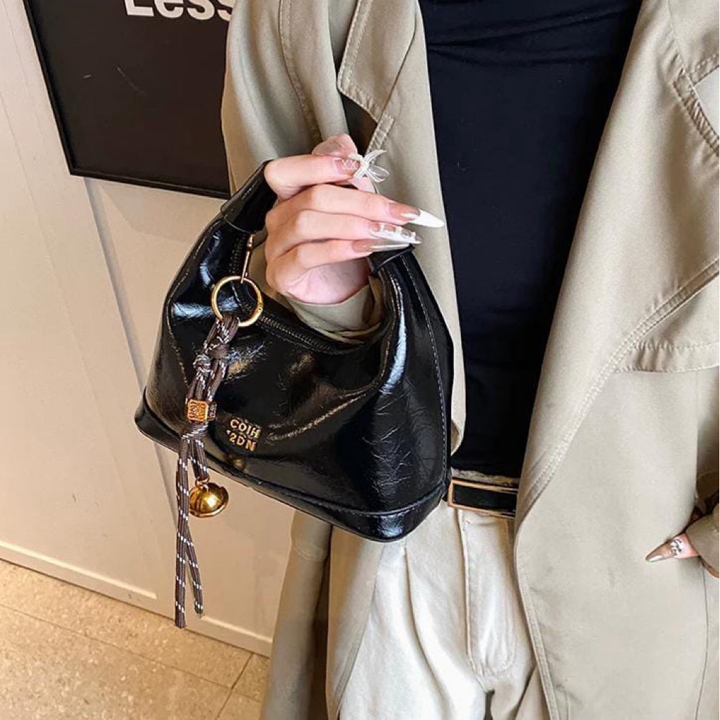 7989 Tas import fashion wanita tas tenteng selempang bahu kekinian glossy