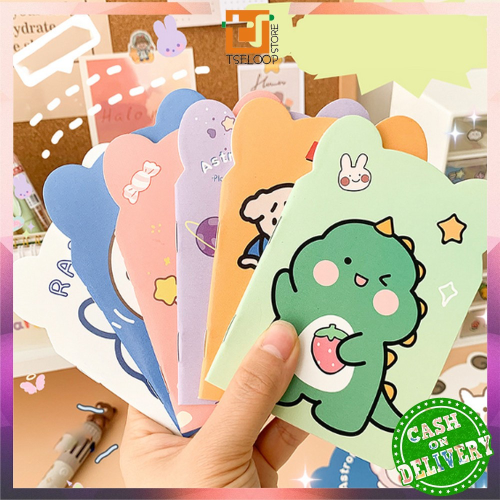 

EC OFM-A40 Buku Tulis Memo Kecil Mini Motif Karakter Kartun / Note Book Buku Catatan Kartun Berkuping Cartoon Mini Book