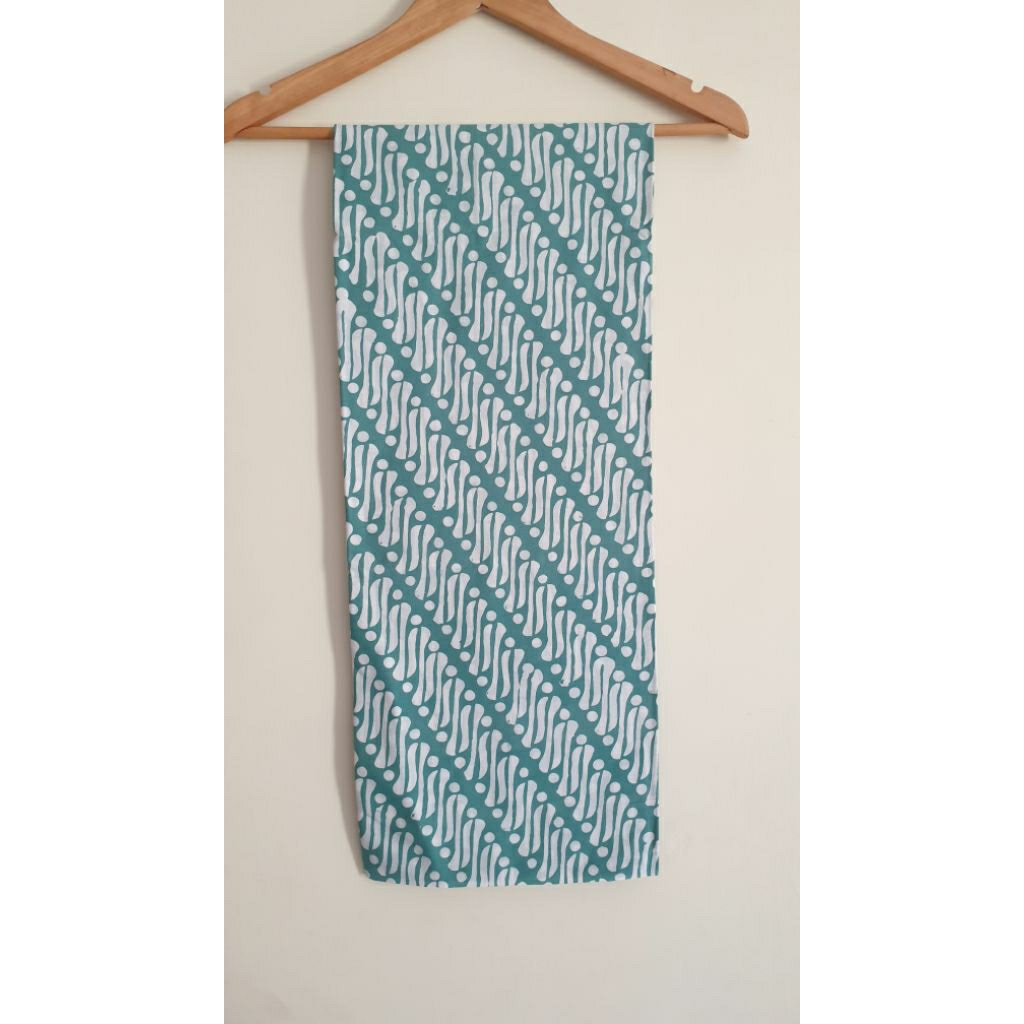 Kain Batik Cap Hijau Sage