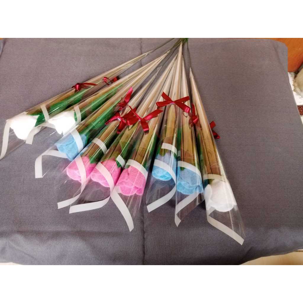 Bunga 1 tangkai kain flanel by SYN, Bunga flanel 1 tangkai