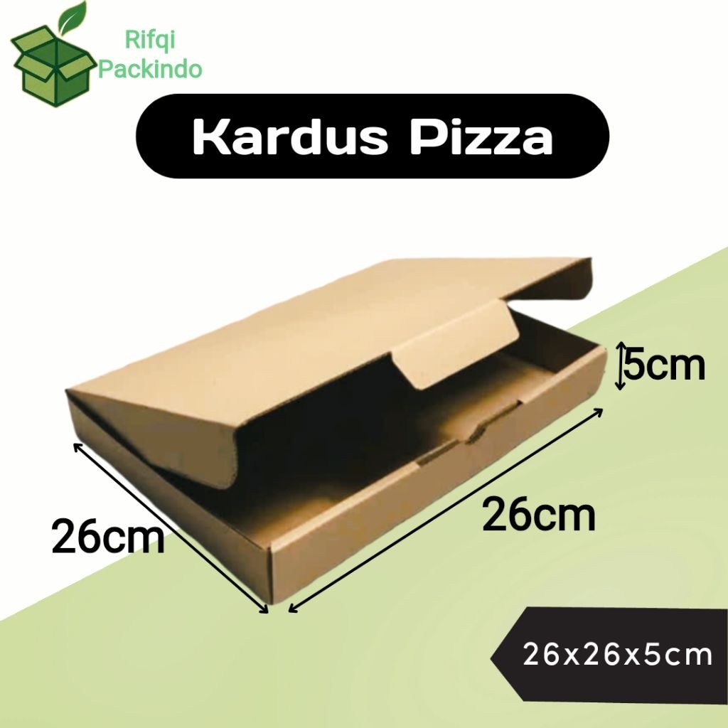 

Kardus Pizza Polos Ukuran 26x26x5cm / Dus Pizza / Box Pizza / Kotak Pizza / Karton