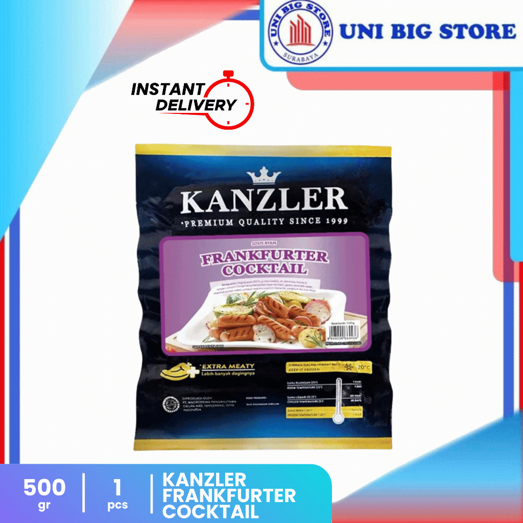 

Kanzler Frankfurter Cocktail Chicken Sausages 500 gr Sosis Ayam