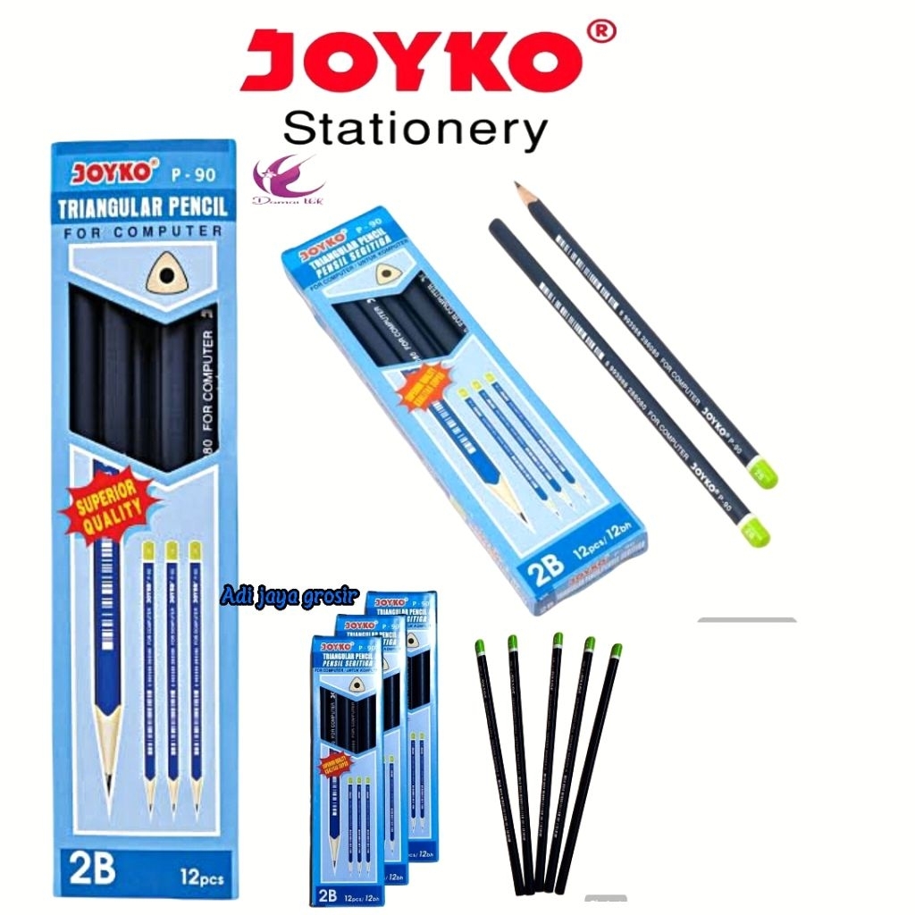 

pensil 2B pensil JOYKO P90 buat ujian/komputer 1 pack isi 12 pcs