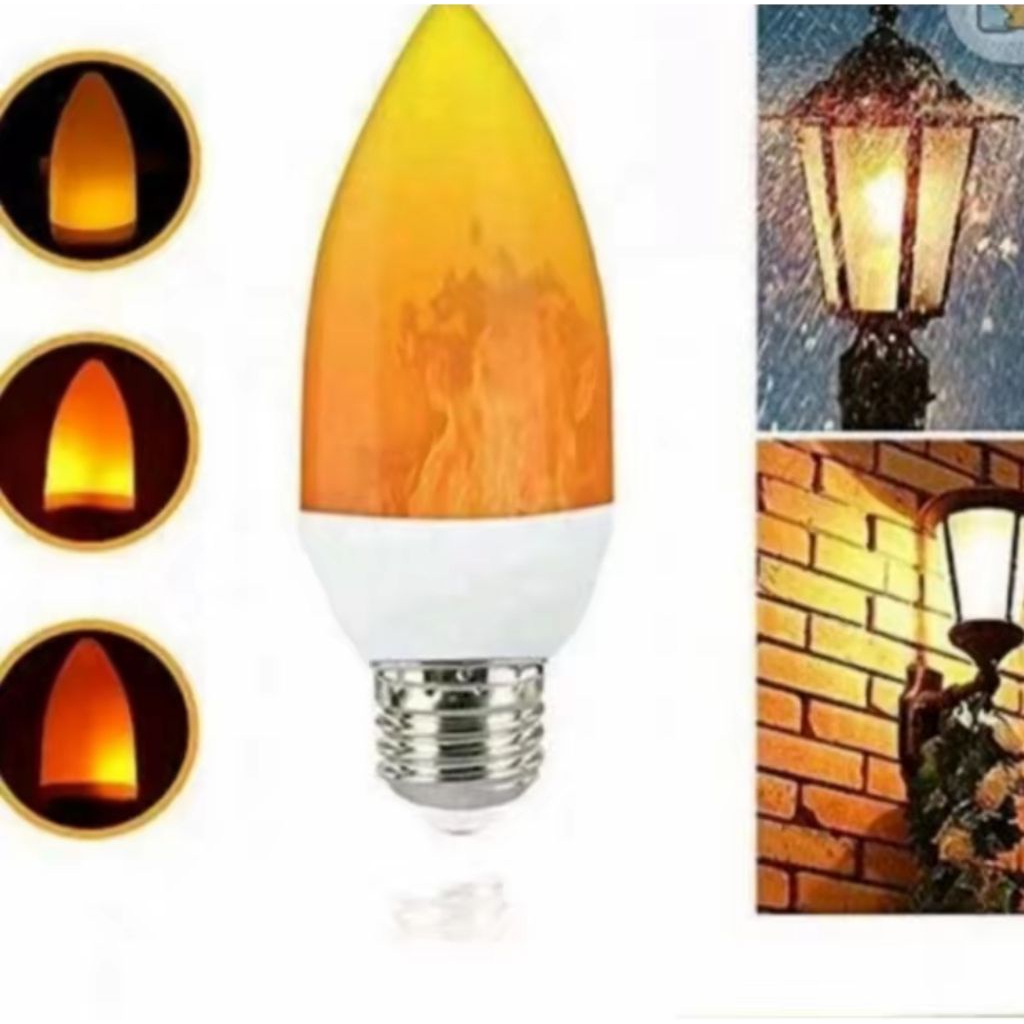 lampu teras lampu bohlam obor api lampu hias efek nyala api led bohlam hias led flame light effect C