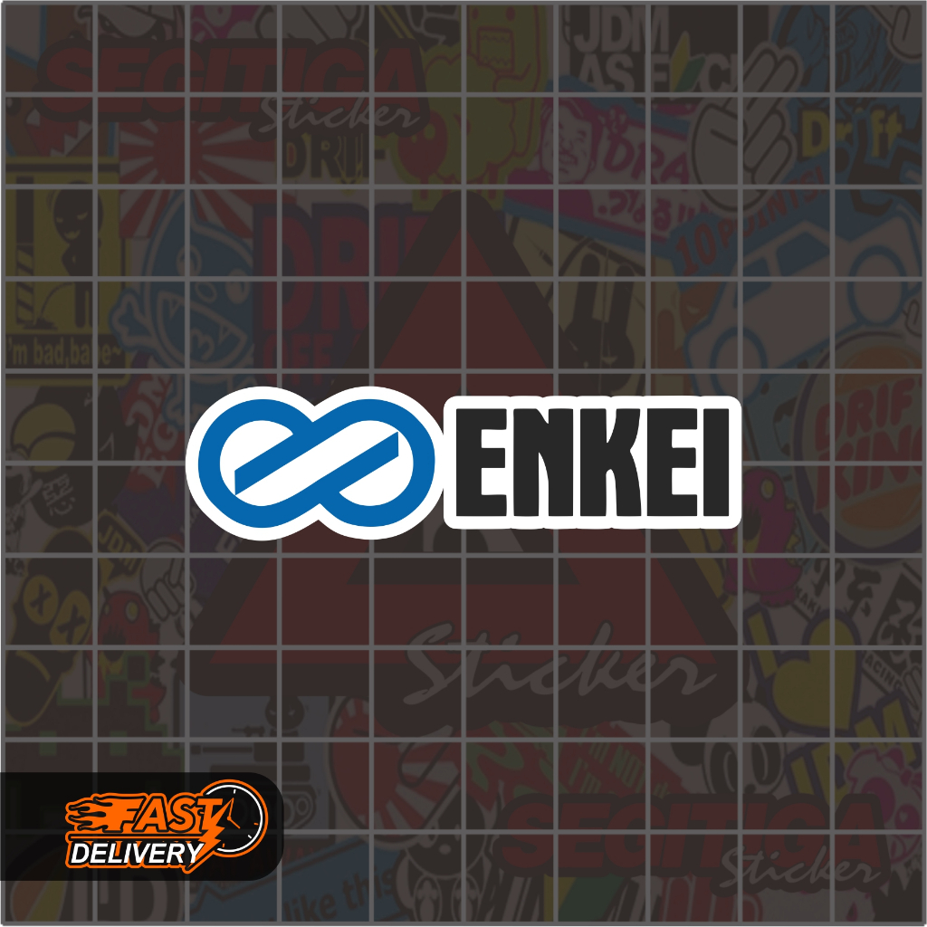 

Sticker Enkei Ukuran 9 x 2.5 Cm