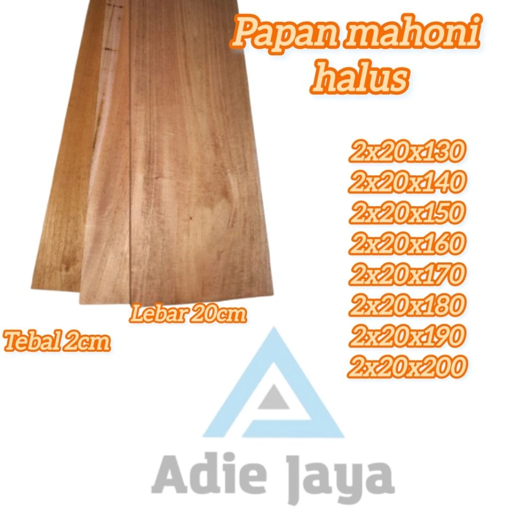 papan ambalan kayu mahoni lebar 20cm