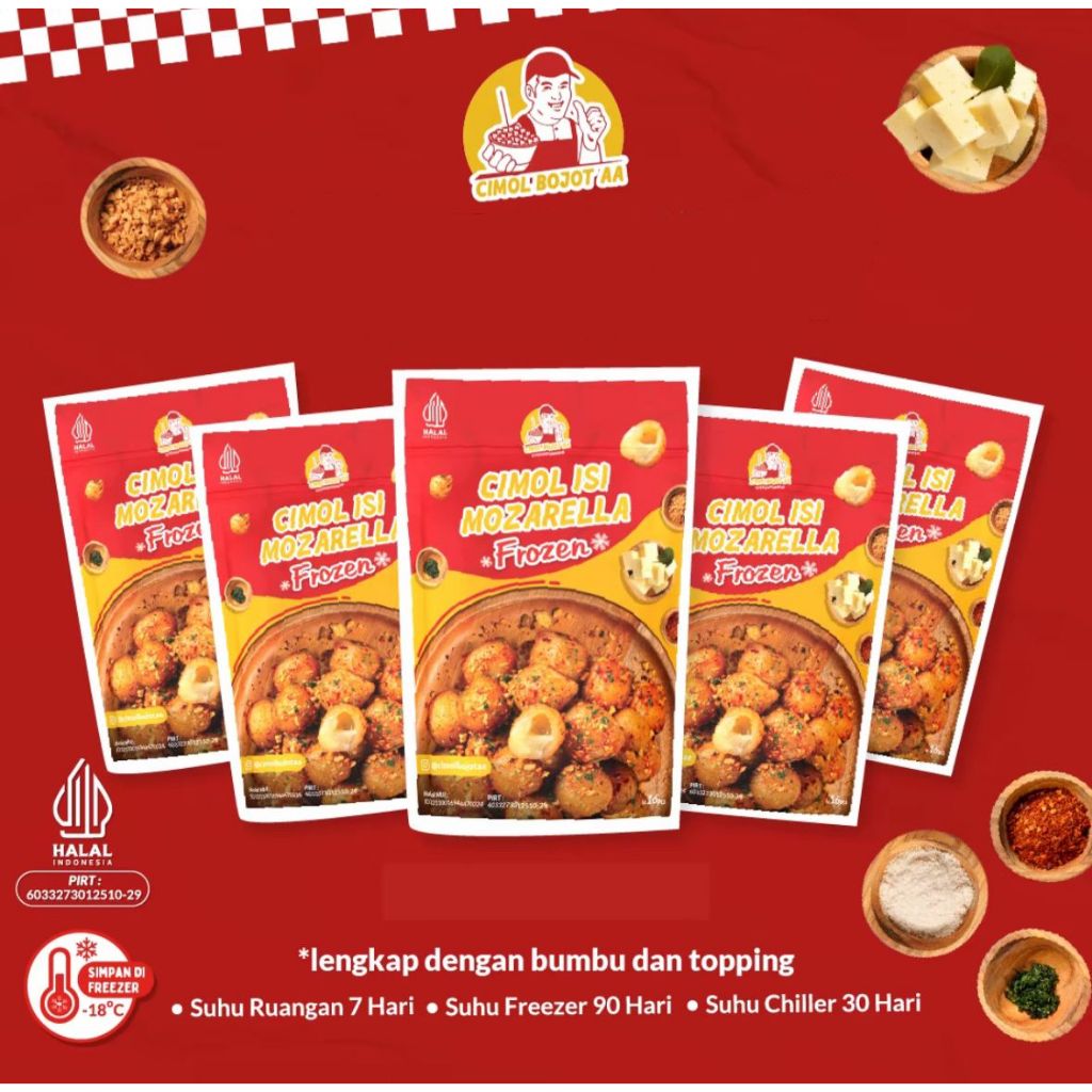 

Cemilan Cimol Mozzarella/Cimol Bojot AA Mozzarella Frozen Food