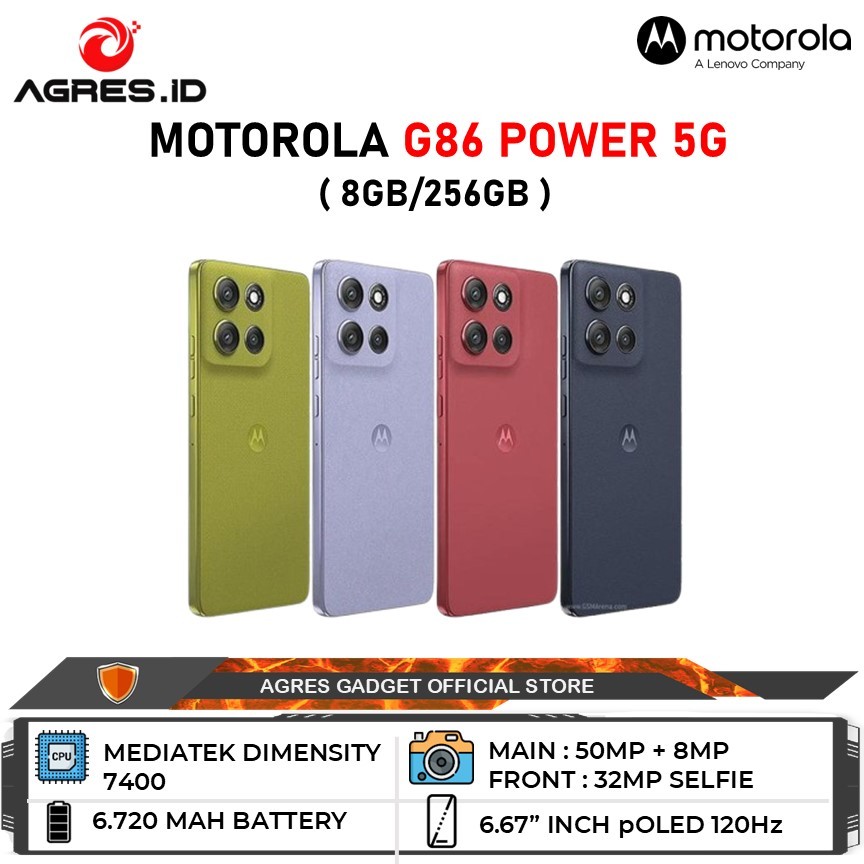 Motorola G86 Power 5G 8GB/256GB Garansi Resmi Motorola Indonesia