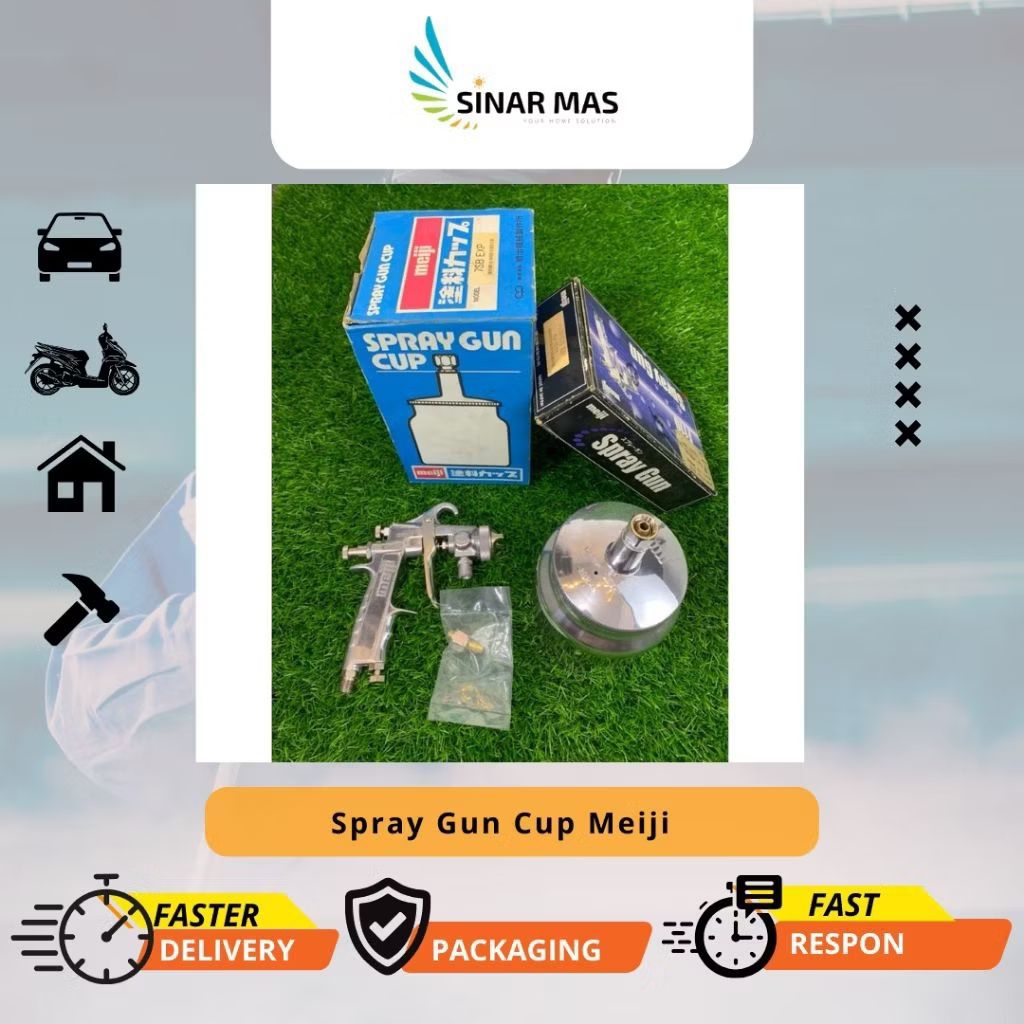 Spray Gun Cup F110 Meiji Tabung Bawah Jepang