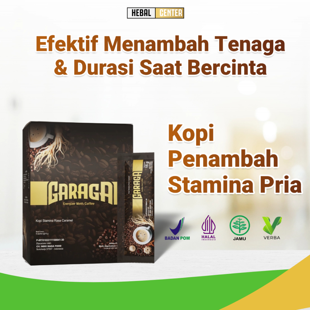 

Garaga Kopi Gingseng Stamina Pria Original BPOM