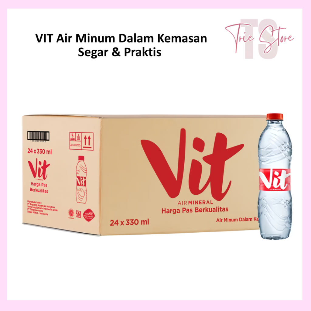 

VIT Air Minum Dalam Kemasan / Air 550/ 1500 ML Segar Dan Praktis, Berkualitas