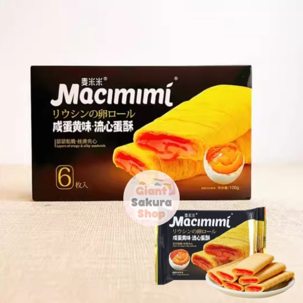 

Macimimi Salted Egg Yolk Crisp Sandwich / crepes / cemilan import / snack