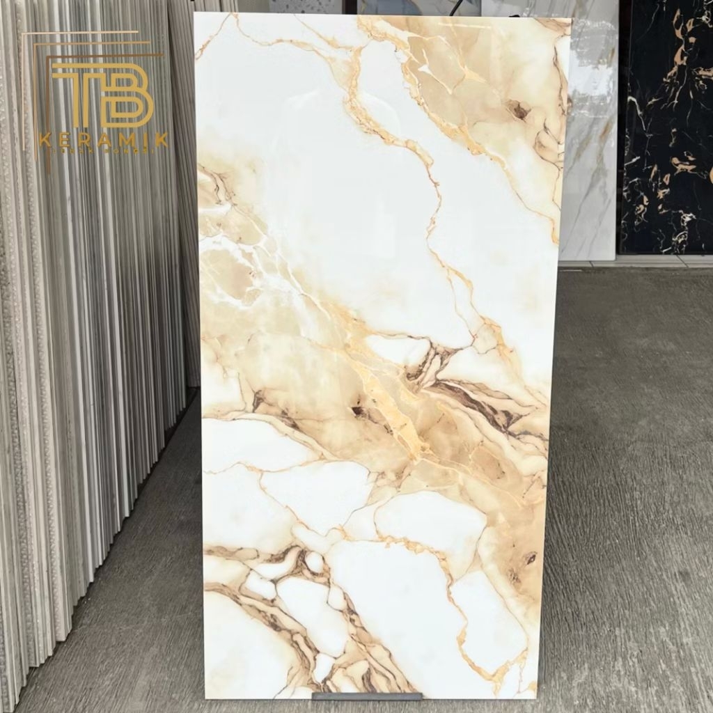 Lantai Granit 60x120 Sakarmarbo Cosmo Brown | GlazedPolished