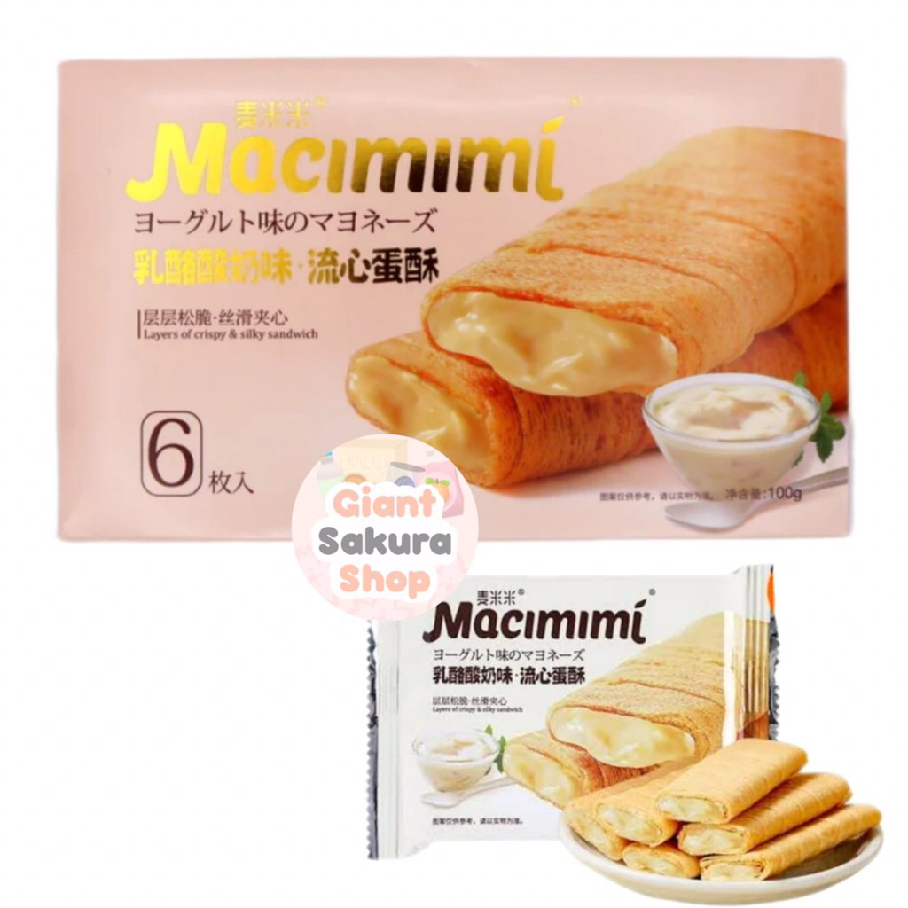 

Macimimi Yogurt Crisp Sandwich / crepes / cemilan import / snack