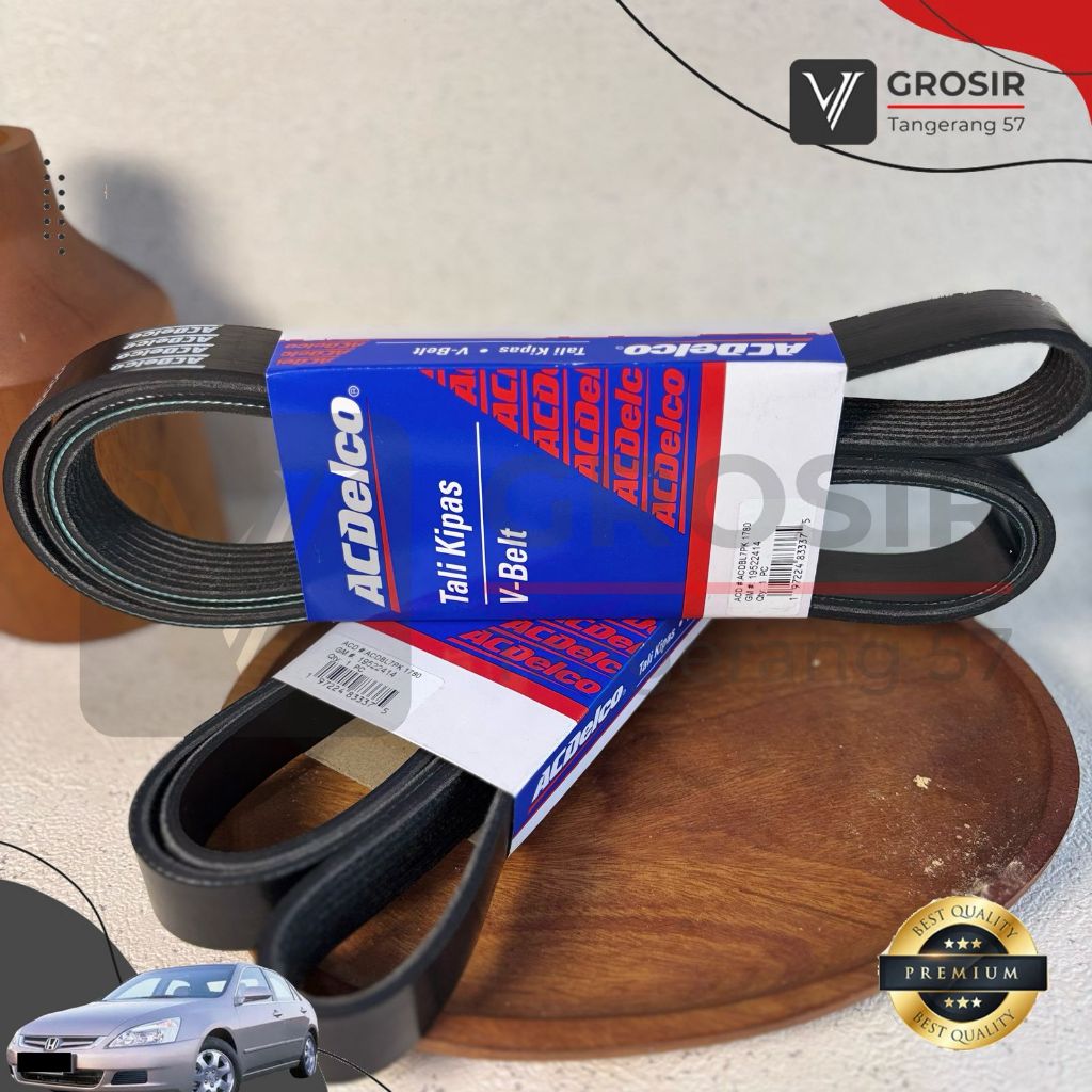 Vbelt Fanbelt Accord CM5 Gen7 2003-2007 ACDELCO 2414 Fan Belt Sabuk Tali Kipas V-belt Alternator AC 