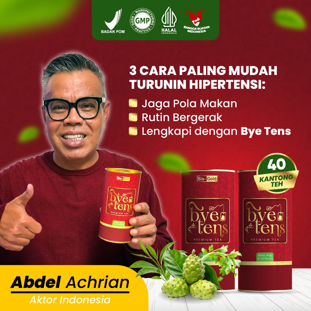 

Bye Tens - Bundling 2 Kaleng Teh Herbal Premium Tea Obat Darah Tinggi Membantu Atasi Hipertensi BPOM