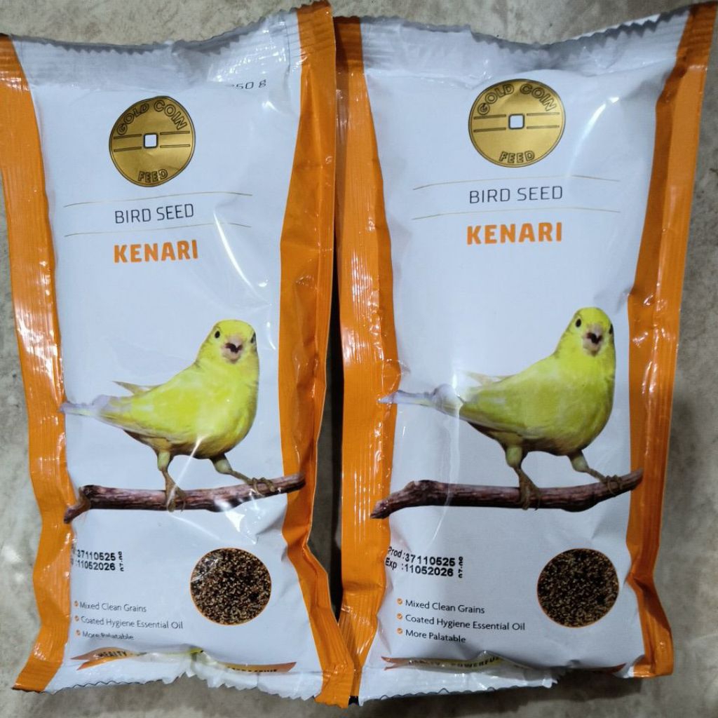GOLD COIN KENARI GOLDCOIN CANARY GOLD COIN FEED PAKAN MAKANAN BURUNG 250G MIXED MIX CAMPUR GRAINS MI