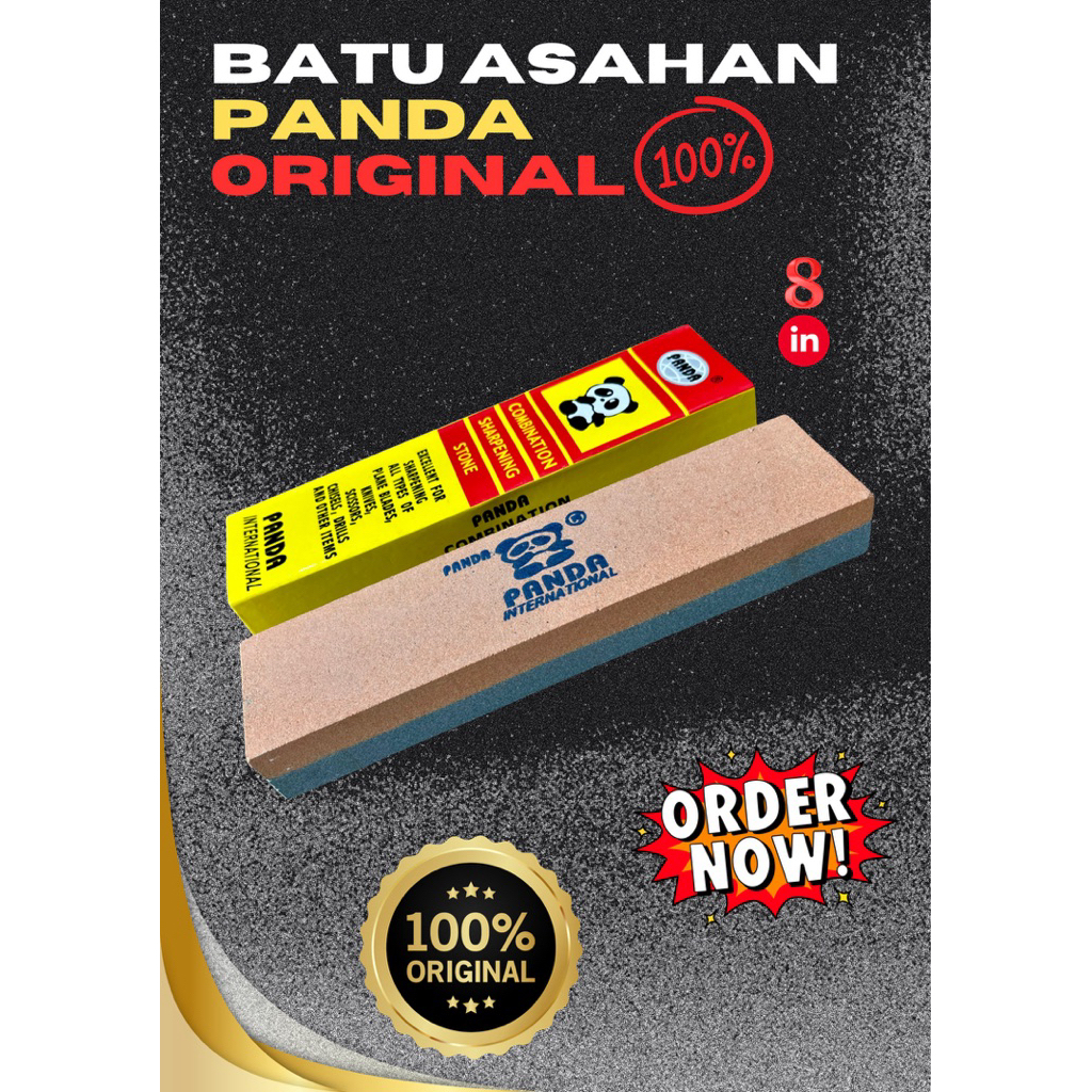 [BAJA PREMIUM] BATU ASAHAN PANDA ORIGINAL ASAHAN PISAU ASAHAN GOLOK BATU ASAHAN ORIGINAL