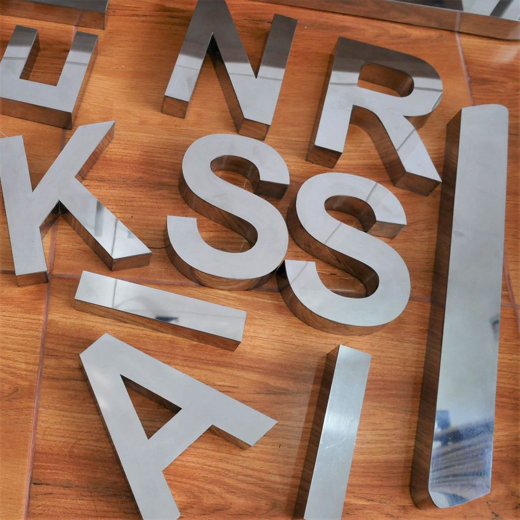 Huruf Timbul Stainless