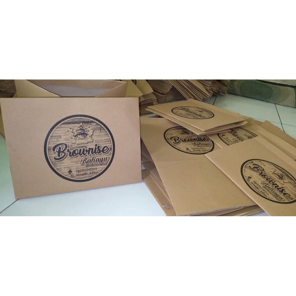 

paper bag brownis 30 x 15 x 15 sablon