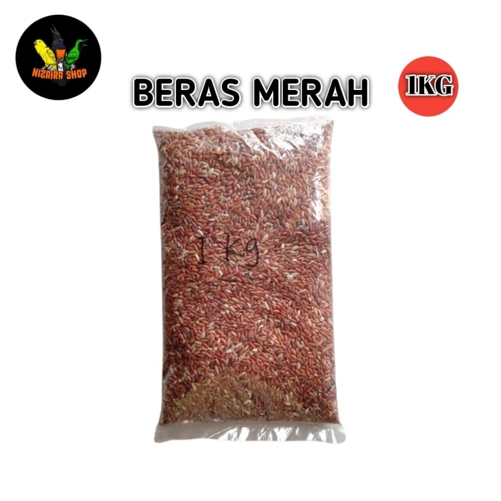 Giltbite_ Beras Merah Pakan Ayam Bangkok Berkualitas - 1 Kg