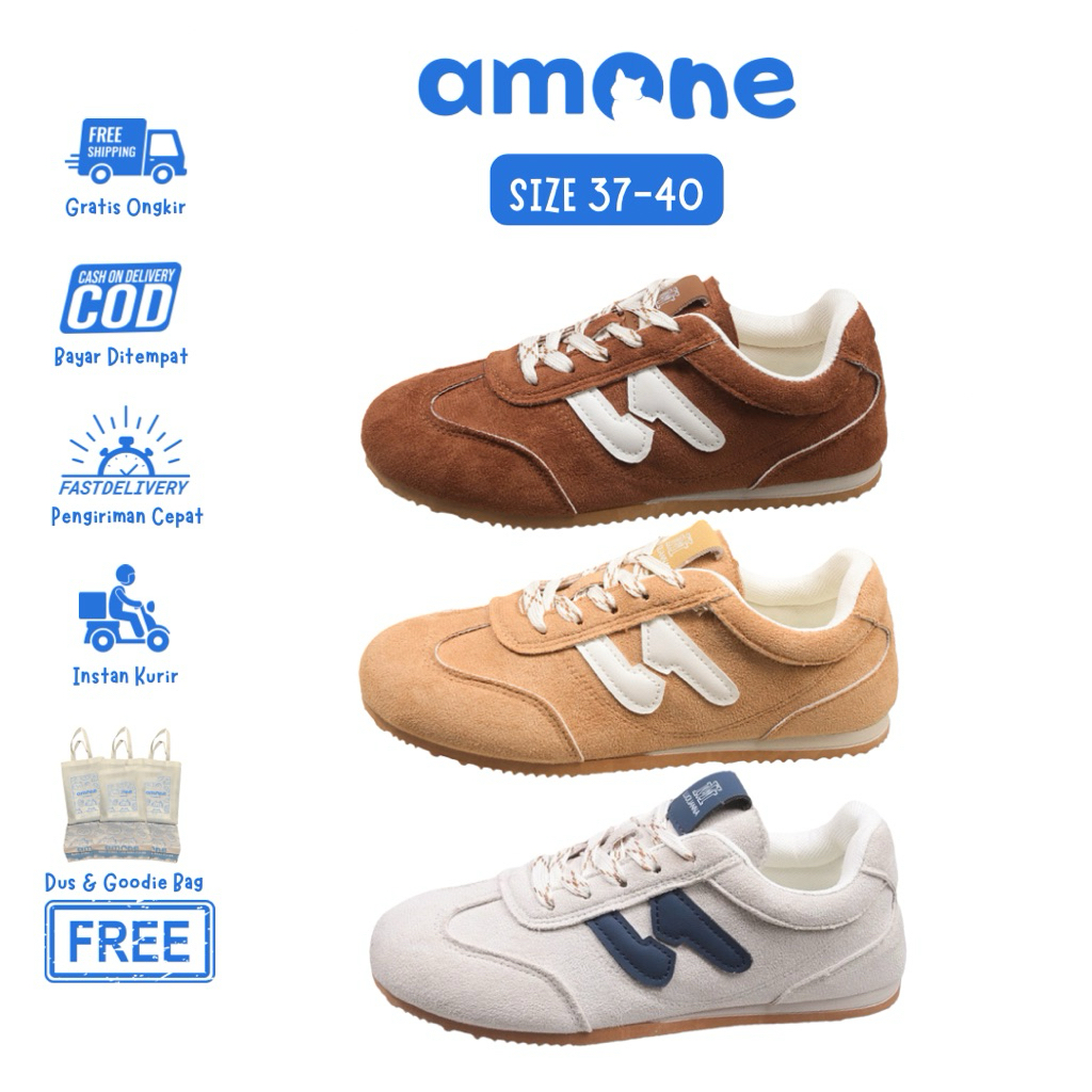 amone.id | daisy sepatu sneakers cewe korea import