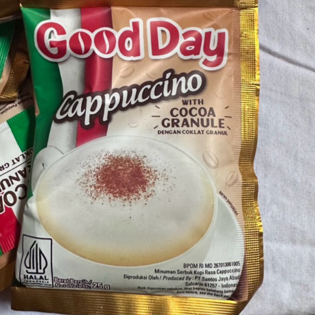 

GOOD DAY CAPPUCCINO – NIKMAT CAPPUCCINO INSTAN, SIAP SEDUH KAPAN SAJA!