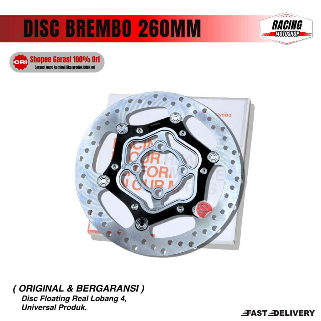 Disk Brembo Size 260mm Universal Motor Original Vietnam DISC FLOATING BEAT VARIO Universal