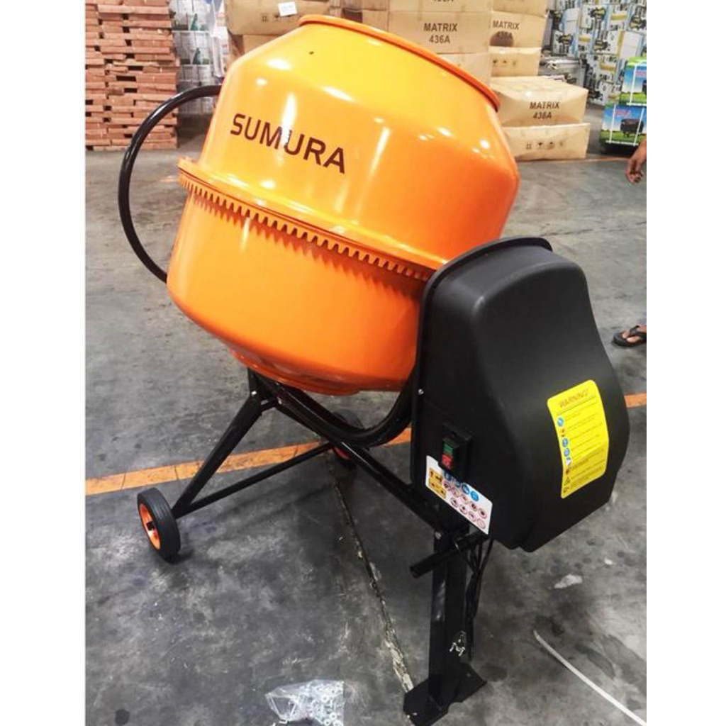 Mesin Molen Listrik Molen Mini Pengaduk Semen 200L Sumura