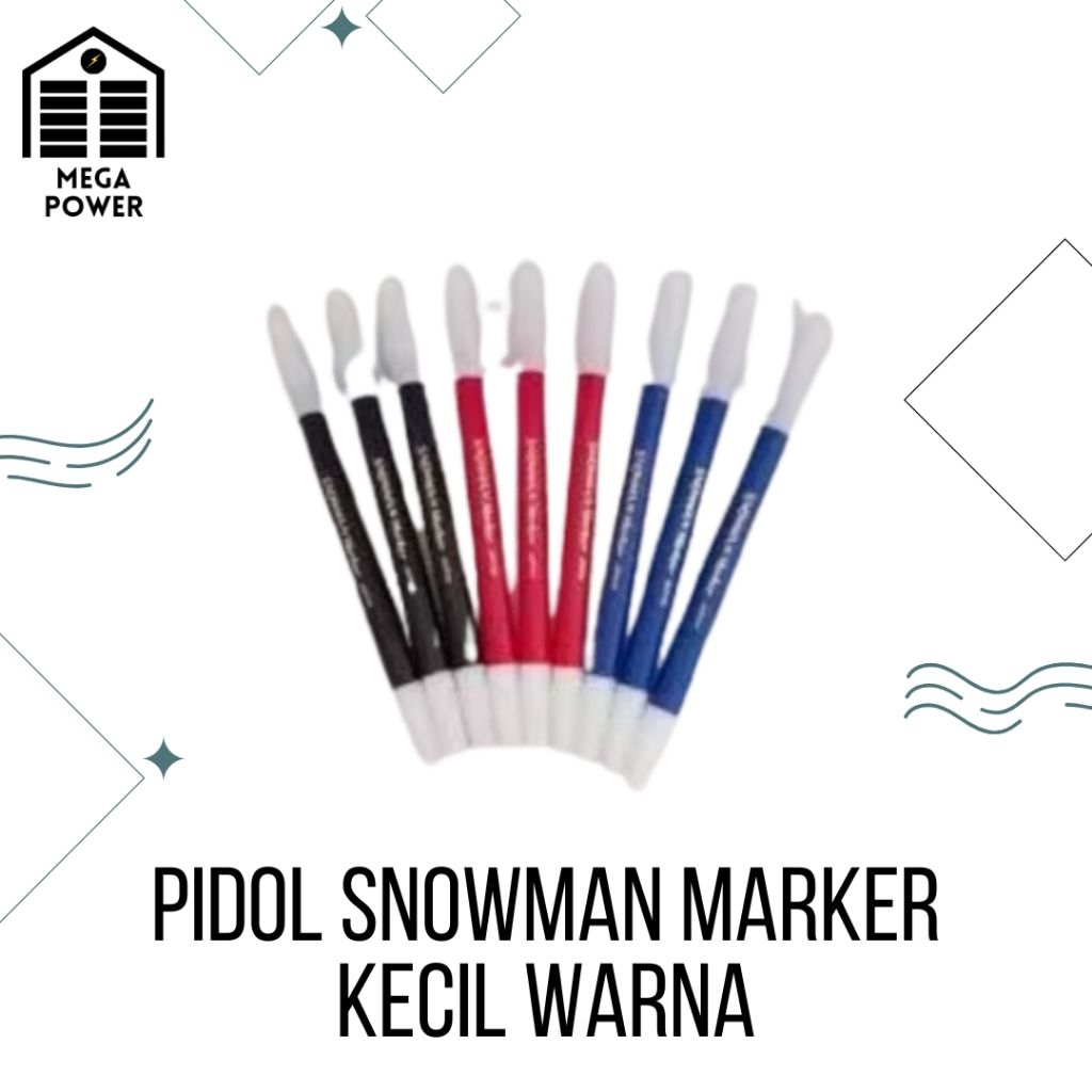

PIDOL SNOWMAN MARKER KECIL WARNA (Harga Satuan)